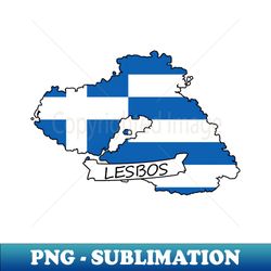 Lesbos - High-Resolution PNG Sublimation File - Enhance Your Apparel with Stunning Detail