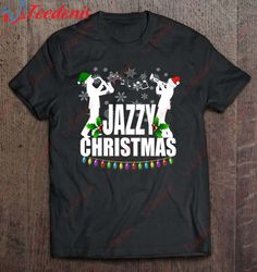 Christmas Jazz Shirt I Love Jazz Music Gift Instrument Shirt, Christmas Tops On Sale  Wear Love, Share Beauty
