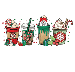 Gnome Christmas Png, Coffee Latte Png, Christmas Coffee Png, Coffee Lattee Png, Christmas Latte Png, Coffee Drink Png