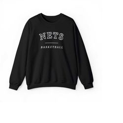 Brooklyn Nets Comfort Premium Crewneck Sweatshirt, vintage, retro, men, women, cozy, comfy