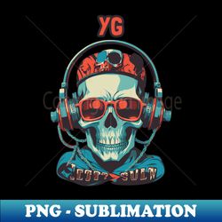 skull yg - Exclusive Sublimation Digital File - Perfect for Sublimation Mastery
