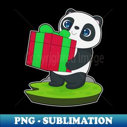 Panda Christmas Package - Unique Sublimation PNG Download - Stunning Sublimation Graphics