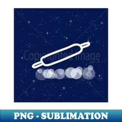 Rolling Pin Kitchen Utensil Cooking Technology Light Universe Cosmos Galaxy Shine Concept - Signature Sublimation Png File - Vibrant And Eye-catching Typography