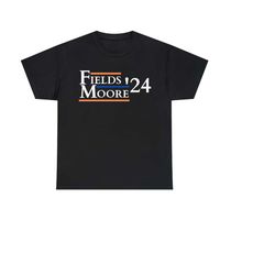 New 'Fields Moore' 24 Chicago Bears T-Shirt