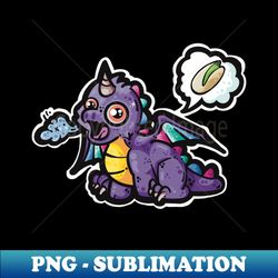 Pistachio The Dragon - Instant PNG Sublimation Download - Perfect for Creative Projects