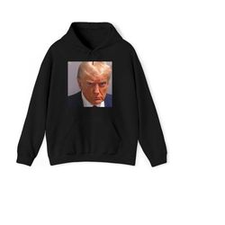 Mugshot Trump Parody Hooded Sweatshirt