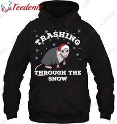 Christmas Opossum Trashing Through The Snow Classic T-Shirt, Plus Size Christmas T Shirts Ladies  Wear Love, Share Beaut