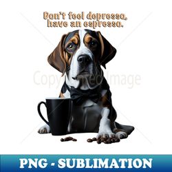 Coffee and Beagle - High-Resolution PNG Sublimation File - Perfect for Sublimation Art
