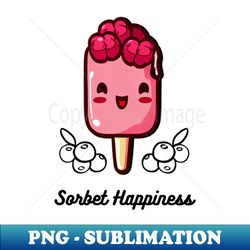 Raspberry Sorbet - Sorbet Happiness Kawaii - Vintage Sublimation PNG Download - Perfect for Sublimation Art