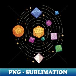 Solar System Dice - PNG Transparent Sublimation File - Perfect for Sublimation Art