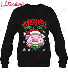 Christmas Pig Sweet Christmas Animals Piglet T-Shirt, Family Christmas Shirts 2027  Wear Love, Share Beauty