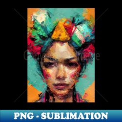 Woman 4 oil painting art woman - PNG Sublimation Digital Download - Instantly Transform Your Sublimation Projects