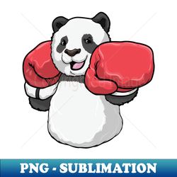 panda at boxing with boxing gloves - digital sublimation download file - perfect for personalization