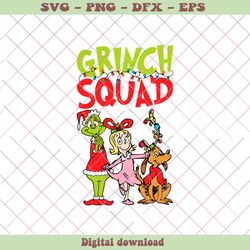Grinch Squad Christmas Friends SVG Graphic Design File