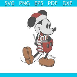 Christmas Disney Classic Mickey Mouse Pose SVG Cricut Files