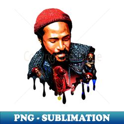 MARVIN GAYE - Exclusive PNG Sublimation Download - Unlock Vibrant Sublimation Designs