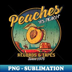 Peaches Records  Tapes - Elegant Sublimation PNG Download - Stunning Sublimation Graphics