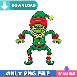 Angry Elf Funny PNG Best Files Sublimation Design Download