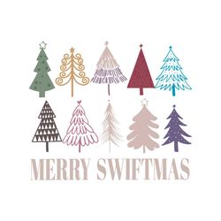 Merry Swiftmas Tree Taylor Version SVG Digital Cricut File