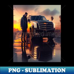 Luxury car - Instant PNG Sublimation Download - Fashionable and Fearless
