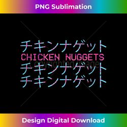 chicken nuggets vaporwave aesthetic japanese Tank To 0390 - Classic Sublimation PNG File - Tailor-Made for Sublimation Craftsmanship