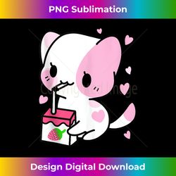 Cute Strawberry Milk Chibi Cat Kawaii Nexo Anime Gift Tank To 0467 - Bespoke Sublimation Digital File - Craft with Boldness and Assurance