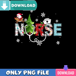 Nurse Christmas Santa Hat PNG Perfect Files Design Download