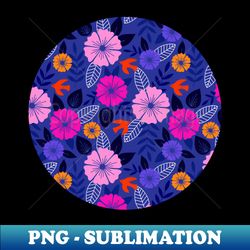 scandinavian flowers and birds - exclusive sublimation digital file - bring your designs to life