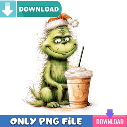 Grinch Cute Baby Coffee Winter Png Best Files Design