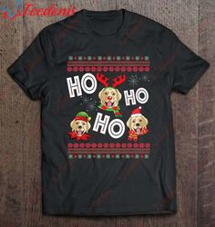 Ho Ho Ho Golden Labrador Funny Dog Xmas Gift T-Shirt, Men Funny Christmas Shirts For Work  Wear Love, Share Beauty