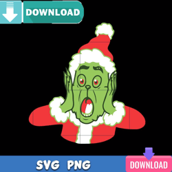 Surprised Santa Grinch SVG Best Files for Cricut Svgtrending