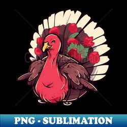 Cute Cartoon Turkey Thanksgiving Day - Trendy Sublimation Digital Download - Vibrant and Eye-Catching Typography
