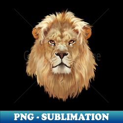 Fierce Brown Lion King - Sublimation-Ready PNG File - Capture Imagination with Every Detail
