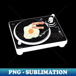 Funny Turntable DJ Breakfast - Instant PNG Sublimation Download - Stunning Sublimation Graphics
