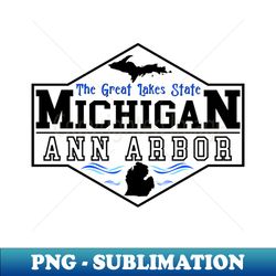Ann Arbor Michigan - Unique Sublimation PNG Download - Enhance Your Apparel with Stunning Detail