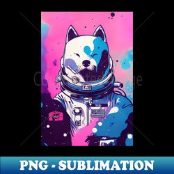 Astronaut kita inu portrait - Instant Sublimation Digital Download - Perfect for Sublimation Art