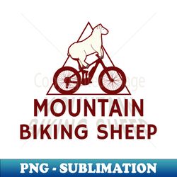 Mountain Biking Sheep - Instant Sublimation Digital Download - Transform Your Sublimation Creations