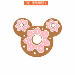 Donut mickey mouse gingerbread svg