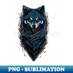 The Evil Wolf Wolfskopf Design - High-Quality PNG Sublimation Download - Enhance Your Apparel with Stunning Detail