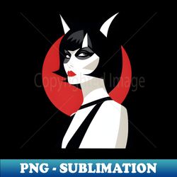 Vengeful Cat Woman - PNG Transparent Sublimation Design - Bold & Eye-catching