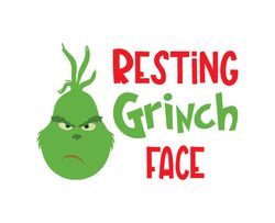 Grinch Christmas SVG, christmas svg, grinch svg, grinchy green svg, funny grinch svg, cute grinch svg, santa hat svg 190