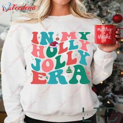 Holly Jolly Era Sweatshirt, Retro Christmas Gift for Her  Wear Love, Share Beauty