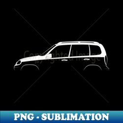 Lada Niva II Silhouette - Exclusive Sublimation Digital File - Unlock Vibrant Sublimation Designs