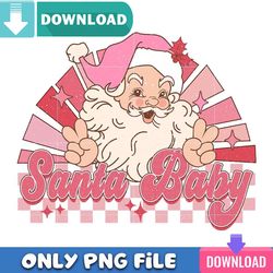 santa baby pink christmas png best files design download