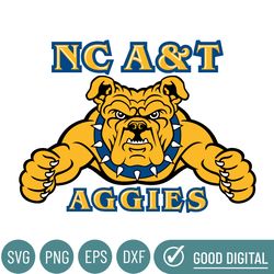 North Carolina A&T Aggies Svg, Football Team Svg, Basketball, Collage, Game Day, Football, Instant Download