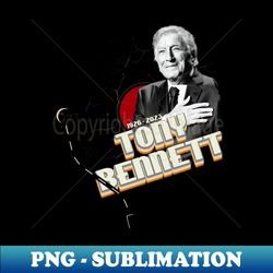 TONY BENNETT 1926 - 2023  Vinyl Vintage Aesthetic - Elegant Sublimation PNG Download - Perfect for Sublimation Mastery