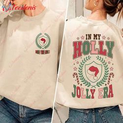 Holly Jolly Teacher Sweatshirt, Retro Christmas Hoodie 2023  Wear Love, Share Beauty