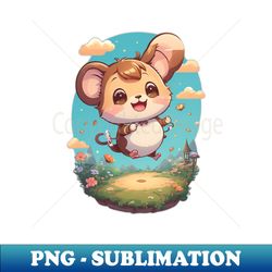Kawaii Mouse - Sublimation-Ready PNG File - Bold & Eye-catching