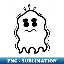 Anxious Ghost - Modern Sublimation PNG File - Perfect for Sublimation Mastery