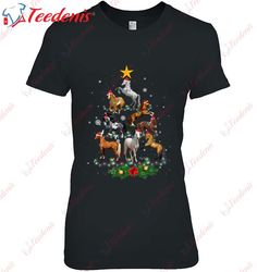 Horse Tree Christmas Gifts Lover Funny Xmas Holiday Gifts Shirt, Womens Christmas Shirts Sale  Wear Love, Share Beauty